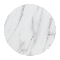 Round Table Top | Pre-drilled Marble Effect Tabletop | 600mm Diameter | Bolero DT445