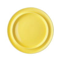 Heritage Raised Rim Plates | Yellow Tableware | 253mm Dining Plate | Olympia DW147