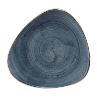 Triangular Plates | Stonecast Blue Plates | Dishwasher Safe | Churchill DW363