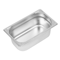 Commercial 1/4 Gastronorm Pan | Stainless Steel GN Container | 100mm Deep | Vogue DW447