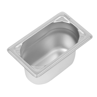 Stainless Steel Gastronorm Pan | 1/9 Gastronorm Container | 100mm Deep | Vogue DW454