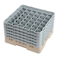 Glass Rack | Cambro Camrack | 36 Compartments | 257mm Max Glass Height | Cambro DW559