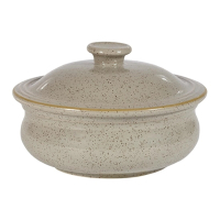 Lidded Stew Pot | Stonecast Soup Bowl | Peppercorn Grey 430ml | Churchill DW606