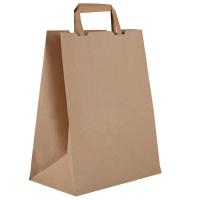 Compostable Paper Bags | Large Recycled Bags | Eco-Friendly Takeaway | Vegware DW628