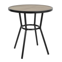 Commercial Outdoor Table | Round Patio Table | 700mm Black | Bolero Marston DX986