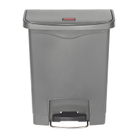 Commercial Step-On Pedal Bin | Front Step Waste Container | 30L Capacity | Rubbermaid Slim Jim DY114