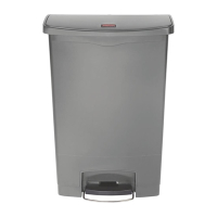 Commercial Step-On Pedal Bin | Front Step Slim Jim Bin | 90L Capacity | Rubbermaid DY117