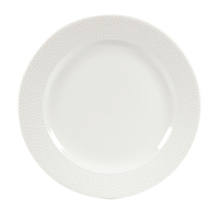 Footed Plate | White Porcelain Plate | 261mm Diameter | Churchill Isla DY833