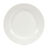 Footed Plate | Churchill Isla White Plate | 234mm Ceramic Tableware | Churchill DY834