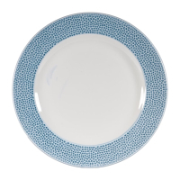 Footed Plate | Blue Ceramic Dinnerware | 276mm Serving Plate | Churchill Isla DY867