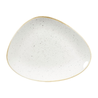 Triangular Plates | Stonecast Barley White | 265mm Serving Plates | Churchill DY874