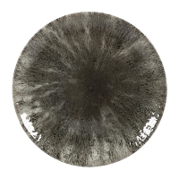 Coupe Plates | Stone Quartz Black Plates | 217mm Ceramic Dinnerware | Churchill DY894