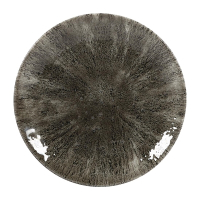 Stone Quartz Black Coupe Plates | Evolve Dinner Plates | 165mm | Churchill DY895