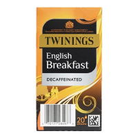 Commercial Decaffeinated English Breakfast Tea Bags | Enveloped Tea Bags | 80 Pack | Twinings DZ460
