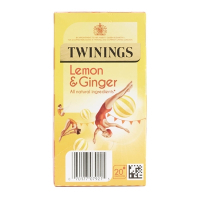Commercial Lemon Ginger Tea Bags | Enveloped Herbal Tea | 240 Pack | Twinings DZ462
