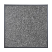 Commercial Outdoor Table Top | Tempered Glass Square | Black Brushed Mix | 700mm Grey Trim | Bolero DZ873