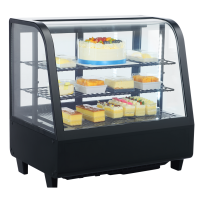 King Black Series Chilled Food Display 100 Litre Black ECC611