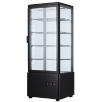 Commercial Chilled Display Unit | Refrigerated Showcase | 98 Litre Capacity | King Black Series EDP288