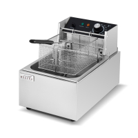Commercial Electric Fryer | Single Tank Deep Fat Fryer | 8L Capacity Stainless Steel | Modena MEF81