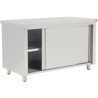 Commercial Base Storage Cupboard | Stainless Steel Cabinet | 1390mm Wide | Inomak EG714