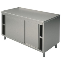 Stainless Steel Floor Cupboard | Commercial Kitchen Storage | 1200x600x850mm | Modena FC1200