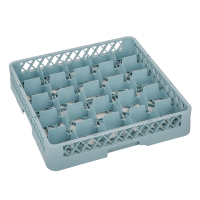 Commercial Glass Rack | 25 Compartment Glass Storage | Catering Dishwasher Rack | Vogue F613