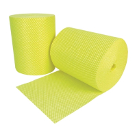 Antibacterial Cleaning Cloths | Yellow Catering Wipes | Disposable Roll 2x500 Sheets | EcoTech FA206