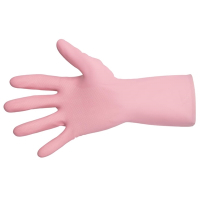 Janitorial Gloves | Liquid-Proof Gloves | Light-Duty Pink Large | MAPA Vital 115 FA290-L