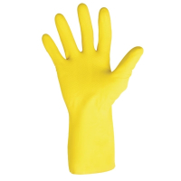 Liquid-Proof Janitorial Gloves | Light-Duty Cleaning Gloves | Yellow Large | MAPA Vital 124 FA292-L