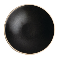Canvas Shallow Tapered Bowl | Black Serving Bowl | 200mm Tableware | Olympia FA319