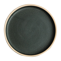 Flat Round Plate | Canvas Tableware | Green Verdigris 180mm | Olympia FA321