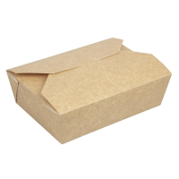Recyclable Kraft Microwaveable Food Boxes | Takeaway Containers | 1950ml 69oz | Colpac FA365