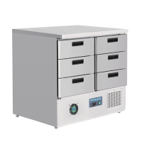 Commercial Refrigerated Counter | 6 Drawer Fridge | 240Ltr Capacity | Polar G-Series FA440
