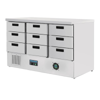 Commercial Refrigerated Counter | 9 Drawer Refrigerator | 368Ltr Capacity | Polar G-Series FA441