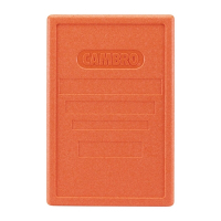 Insulated Food Pan Carrier Lid | Food Transporter Lid | Orange | Cambro FB126