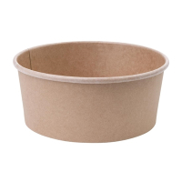 Compostable Round Kraft Salad Bowls | 750ml Food Containers | 26oz Eco-Friendly | Fiesta Green FB197