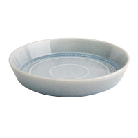 Cavolo Flat Round Bowl | Ice Blue Ceramic Tableware | 220mm Diameter | Olympia FB566 (Pack of 4)