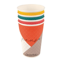 Disposable Coffee Cups | Double Wall Cups | 455ml/22oz | Huhtamaki Pause FB589