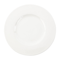 Bone China Plate | Royal Ascot Wide Rim Plate | 225mm Flat Profile | Pack of 12 | Royal FB649