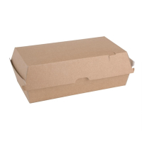 Compostable Food Boxes | Kraft Food Containers | Large 204mm | Fiesta Green FB667