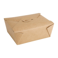 Compostable Food Cartons | Paperboard Takeaway Containers | 1200ml/42oz | Fiesta Green FB674