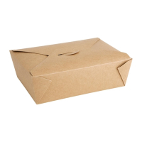 Compostable Food Cartons | Paperboard Takeaway Containers | 1800ml/63oz | Fiesta Green FB675