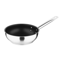 Sauté Pan | Nonstick Teflon Pan | Stainless Steel 200mm | Vogue FC098