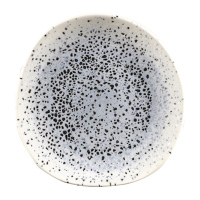 Organic Round Plates | Mineral Blue Centre Plates | 186mm | Churchill Studio Prints FC128
