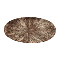 Stone Chefs Plates | Rectangular Serving Plates | 347 x 173mm | Churchill Studio Prints Zircon Brown FC145