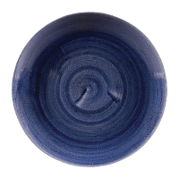 Coupe Plates | Stonecast Patina Plates | Cobalt Blue 217mm | Churchill FC169