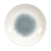 Deep Coupe Plates | Centre Print Tableware | Topaz Blue 255mm | Churchill Isla FC185