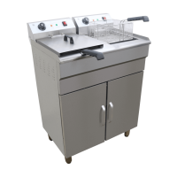 Commercial Twin Tank Fryer | Electric Deep Fat Fryer | 2x16L Capacity | Modena FC32