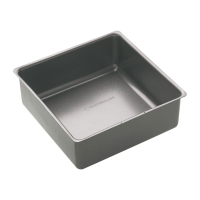 Square Cake Pan | Non-Stick Deep Loose Base Baking Tin | 200mm | Masterclass FC348