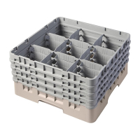 Glass Rack | Dishwasher Rack | 9 Compartments 257mm Max Height | Cambro Camrack FC404